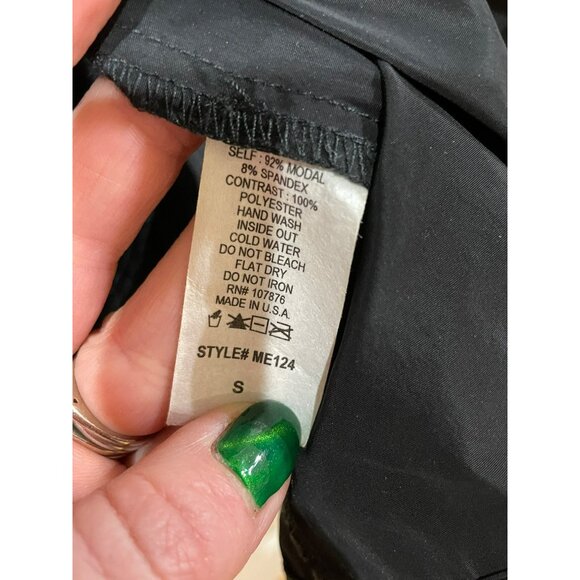 Sun Kim Black Asymmetrical Zip Front Long Sleeve Jacket Dress S - Picture 6 of 7